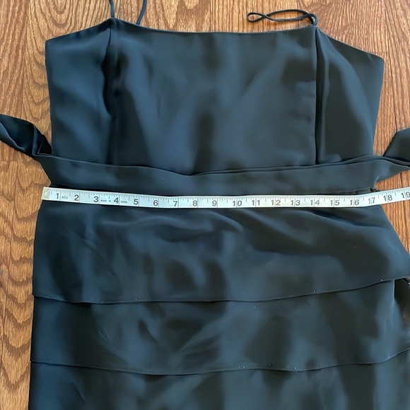 COVINGTON cocktail / evening tiered ruffle chiffon sheath dress thin straps 10 - Picture 12 of 14